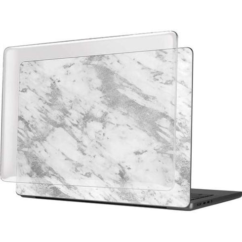 Silver Marble MacBook Pro 14in (2021-24) Case plus Skin